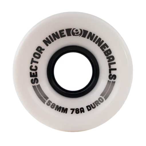 SECTOR 9 - NINE BALL WHEELS OPAQUE WHITE 78A (72)