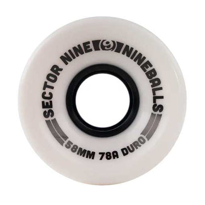 SECTOR 9 - NINE BALL WHEELS OPAQUE WHITE 78A (72)