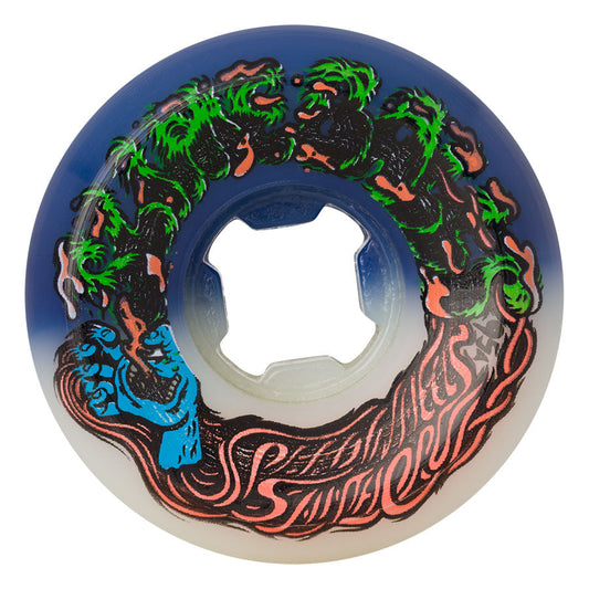 SLIME BALLS WHEELS - HAIRBALL 50-50 WHT BLU / 95A - 53MM
