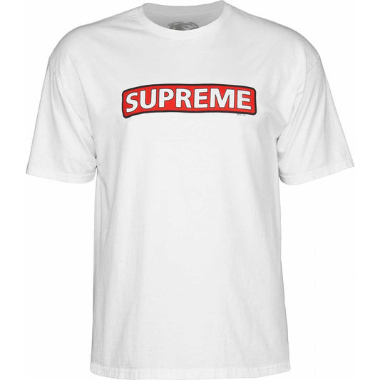 POWELL PERALTA - SUPREME TEE - WHT